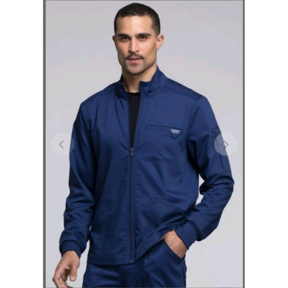 Men's Cherokee Workwear Revolution Zip Front Jacket Navy XL
